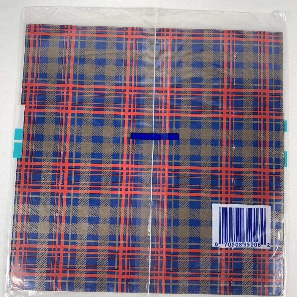 Vintage Cleo Plaid All Occasion Gift Wrap Sheets Two 20 x 30 Inch Wrapping Paper - Picture 8 of 9